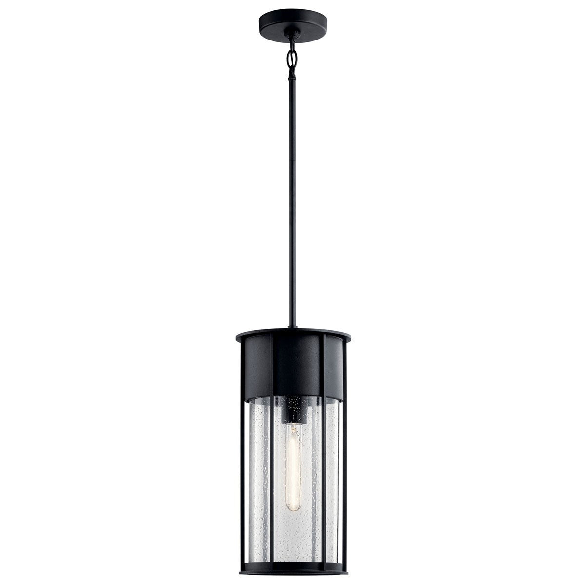 Kichler - 59082BKT - One Light Outdoor Pendant - Camillo - Textured Black