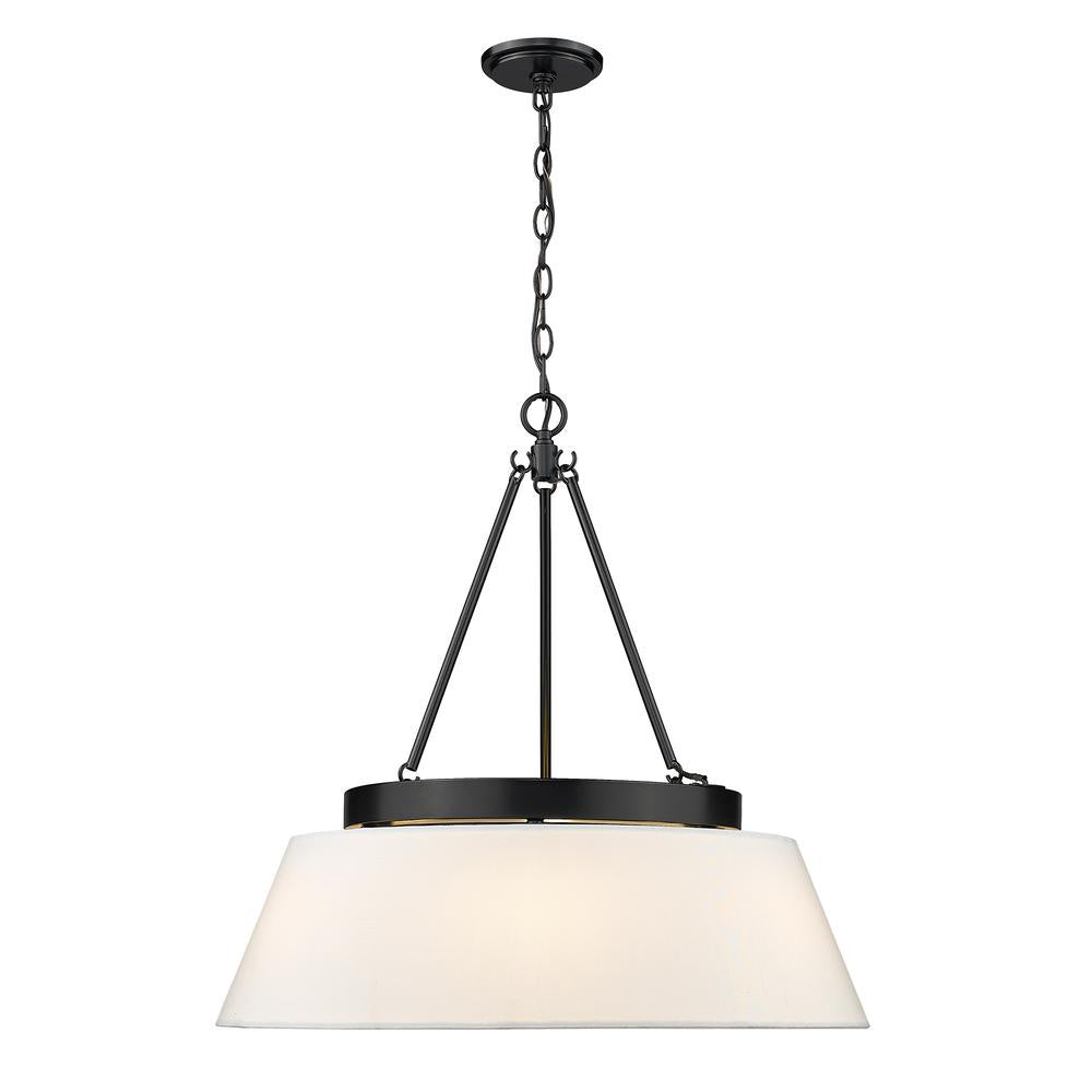 Golden - 3189-6 BLK-MWS - Six Light Chandelier - Penn - Matte Black