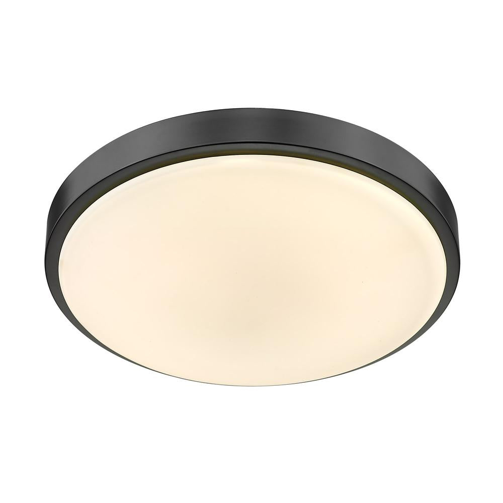 Golden - 9128-FM13 BLK-OP - LED Flush Mount - Gabi - Matte Black