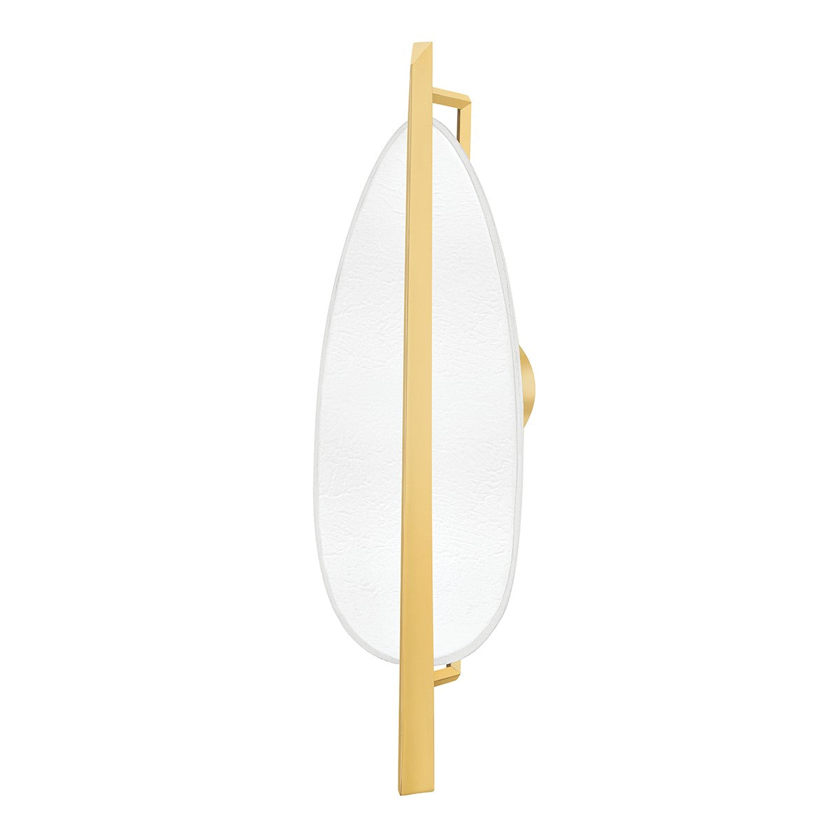 Hudson Valley - 1170-AGB/WP - LED Wall Sconce - Ithaca - Aged Brass/White Plaster