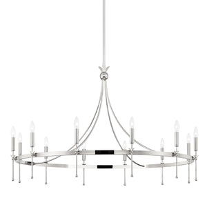 Hudson Valley - 4351-PN - 12 Light Chandelier - Gates - Polished Nickel