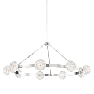 Hudson Valley - 6150-PN - Nine Light Chandelier - Barclay - Polished Nickel