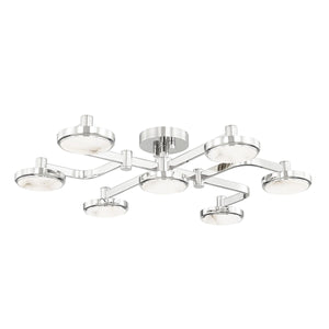 Hudson Valley - 6332-PN - LED Chandelier - Meander - Polished Nickel