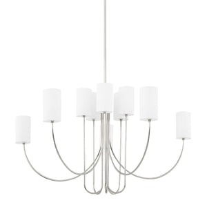 Hudson Valley - 6848-PN - Ten Light Chandelier - Harlem - Polished Nickel