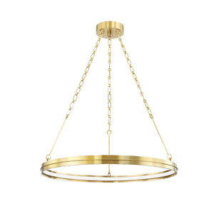 Hudson Valley - 7128-AGB - LED Chandelier - Rosendale - Aged Brass