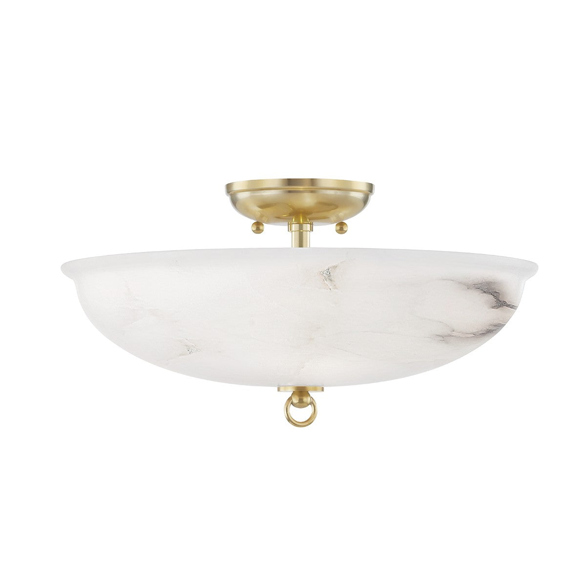 Hudson Valley - MDS810-AGB - LED Semi Flush Mount - Somerset - Aged Brass