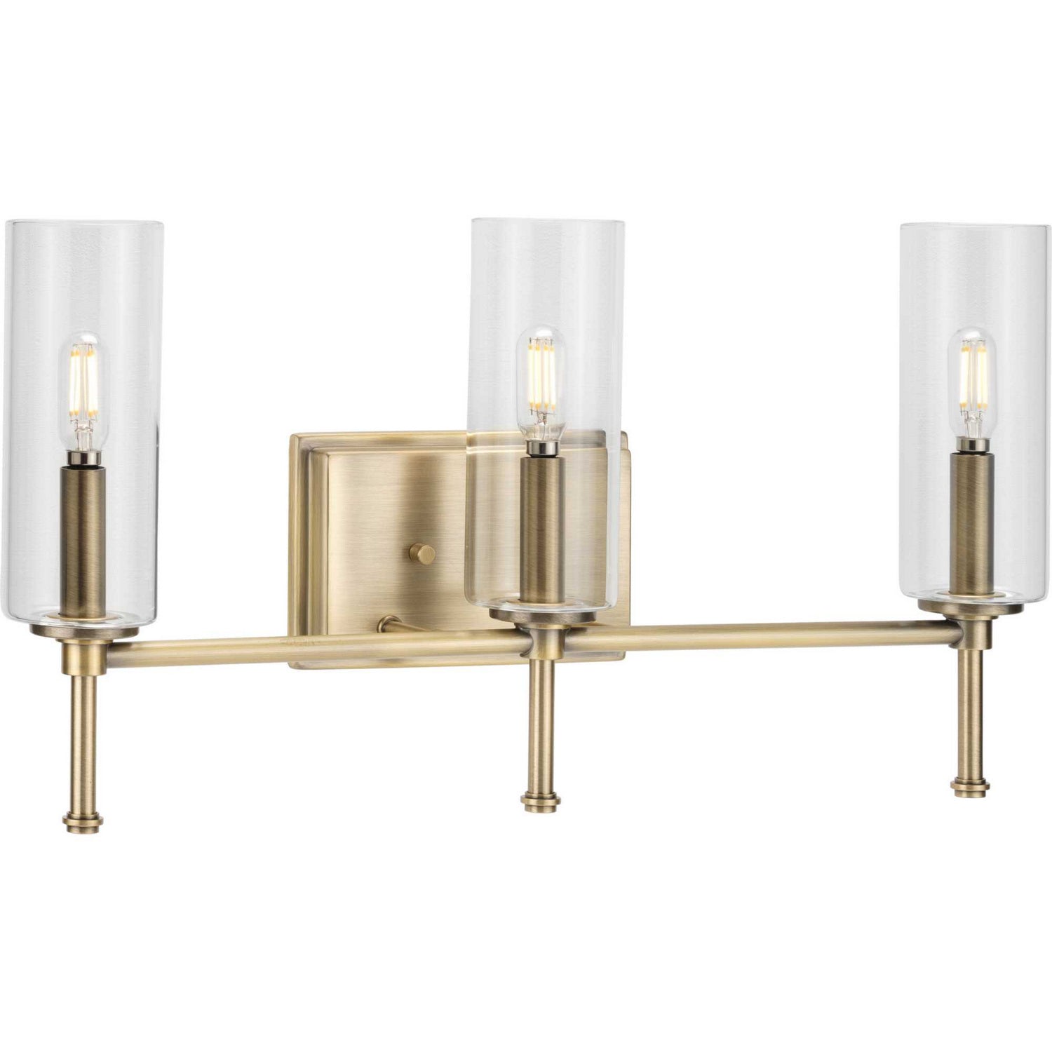 Progress Lighting - P300358-163 - Three Light Bath Bracket - Elara - Vintage Brass