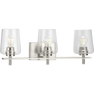 Progress Lighting - P300362-009 - Three Light Bath Bracket - Calais - Brushed Nickel