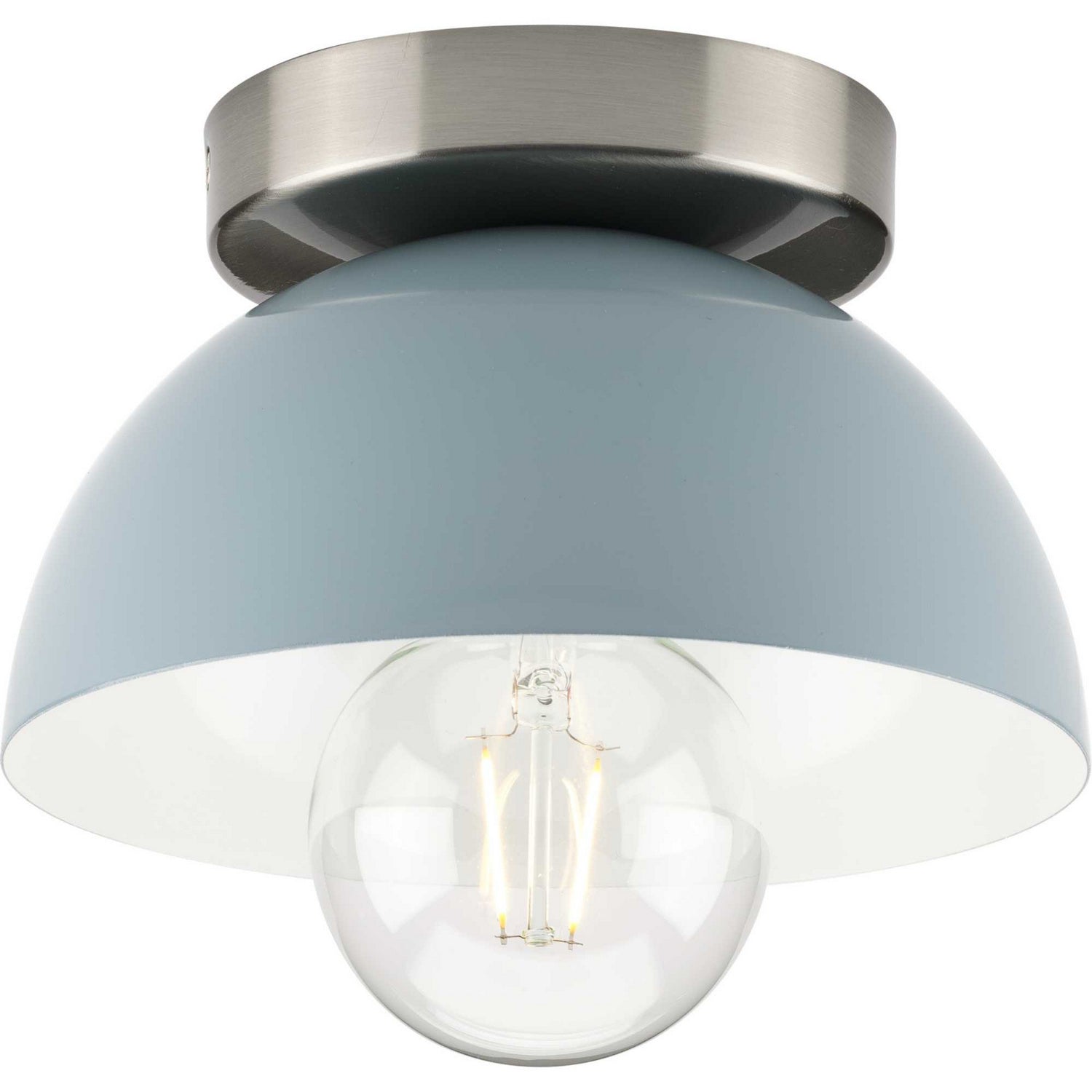 Progress Lighting - P350217-164 - One Light Flush Mount - Eva - Coastal Blue