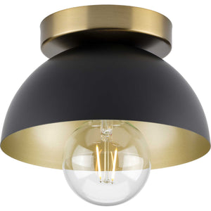 Progress Lighting - P350217-31M - One Light Flush Mount - Eva - Matte Black