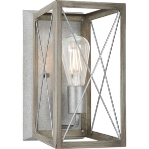 Progress Lighting - P710012-141 - One Light Wall Sconce - Briarwood - Galvanized Finish