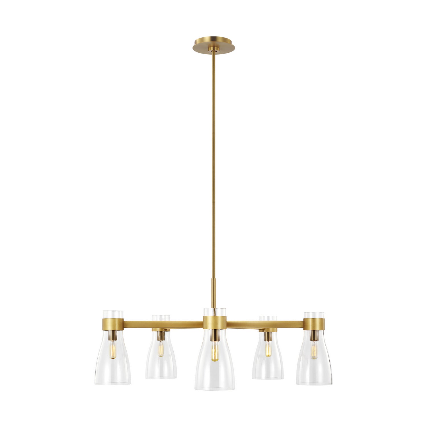 Visual Comfort Studio - AEC1005BBS - Five Light Chandelier - Moritz - Burnished Brass