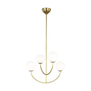 Visual Comfort Studio - AEC1054BBS - Four Light Chandelier - Galassia - Burnished Brass