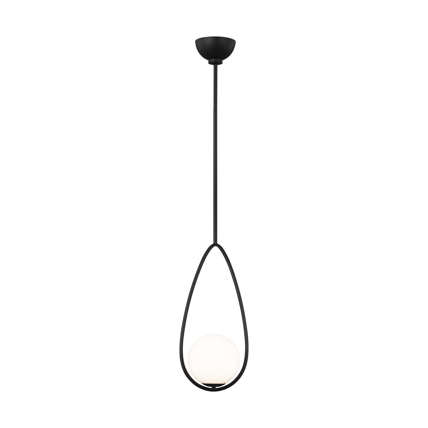 Visual Comfort Studio - AEP1001MBK - One Light Pendant - Galassia - Midnight Black