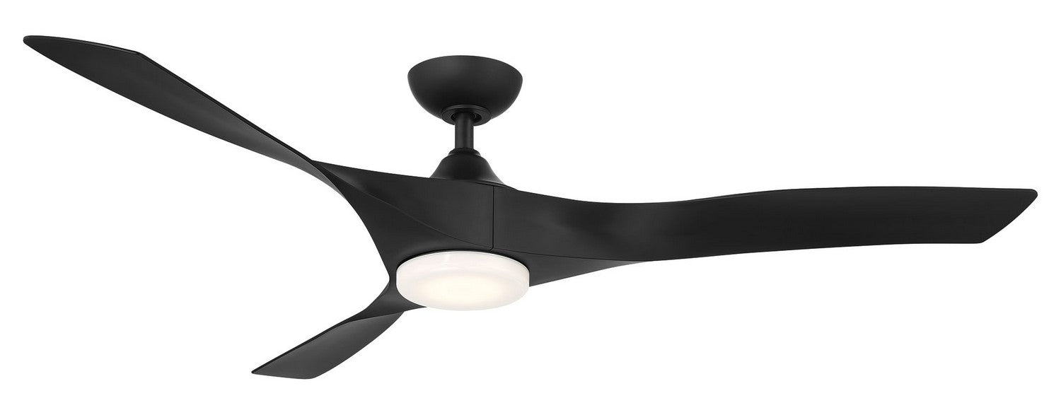 Wind River Fan Company - WR1801MB - 60"Ceiling Fan - Willow - Matte Black