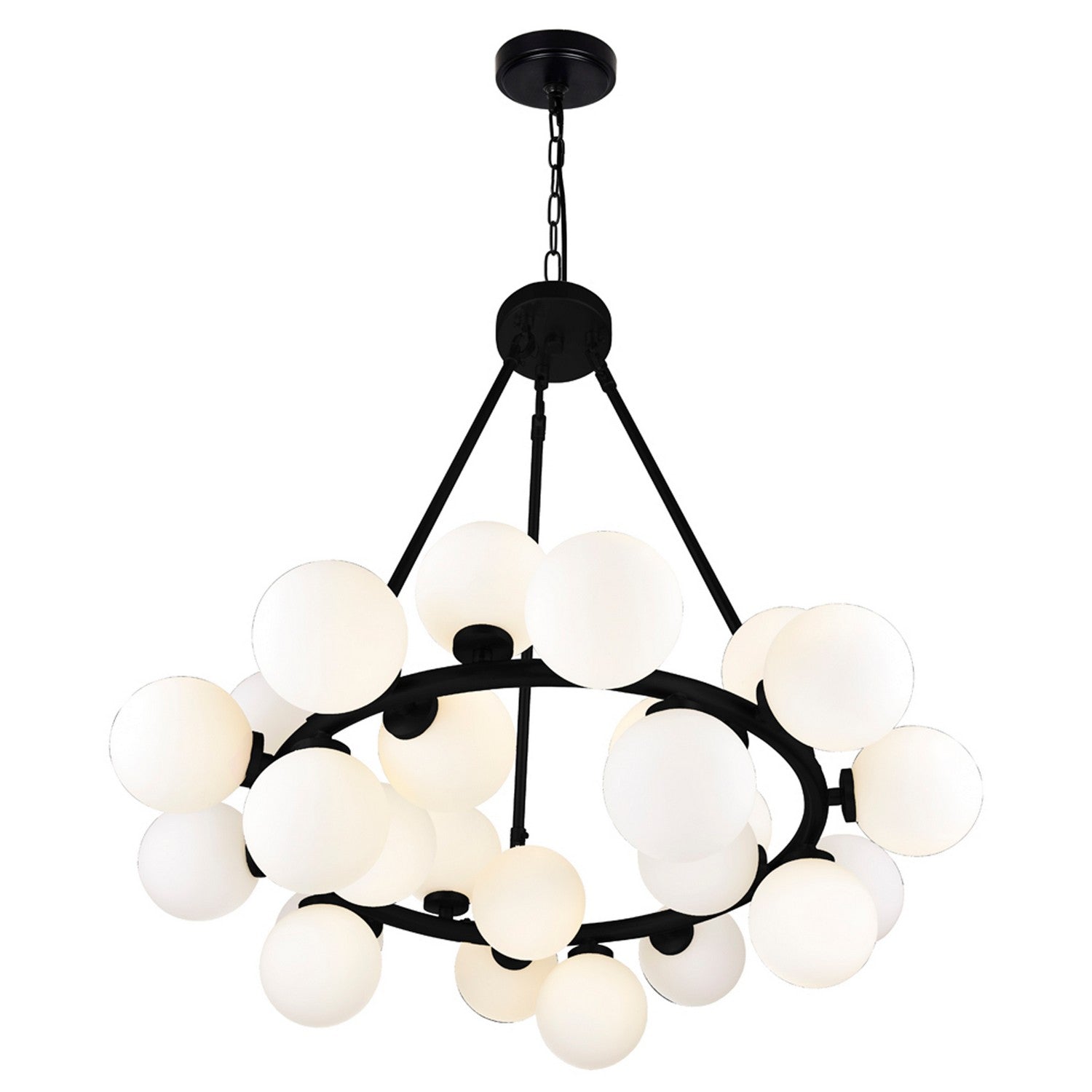 CWI Lighting - 1020P26-25-101 - LED Chandelier - Arya - Black