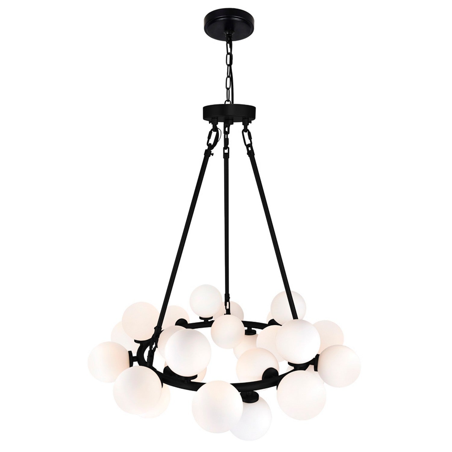 CWI Lighting - 1020P26-25-101 - LED Chandelier - Arya - Black