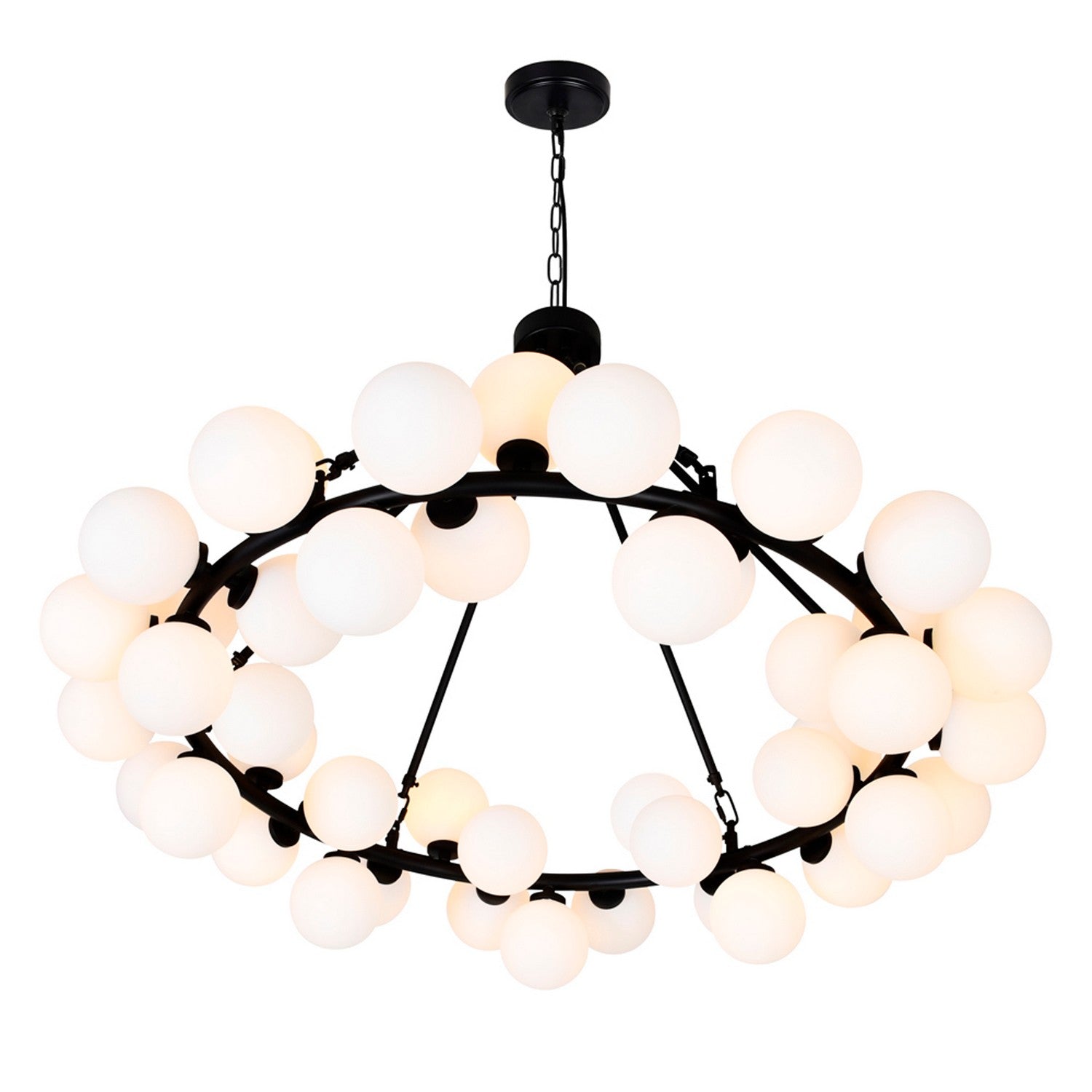 CWI Lighting - 1020P39-45-101 - LED Chandelier - Arya - Black