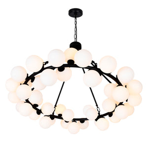 CWI Lighting - 1020P39-45-101 - LED Chandelier - Arya - Black