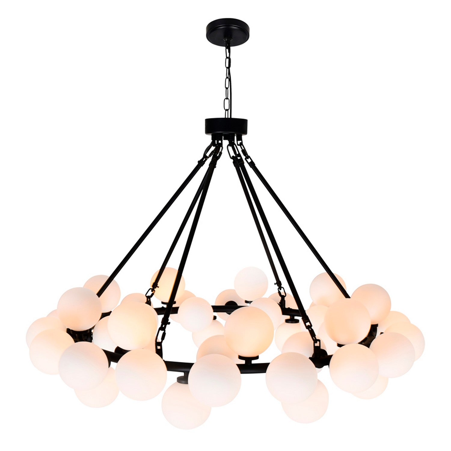 CWI Lighting - 1020P39-45-101 - LED Chandelier - Arya - Black