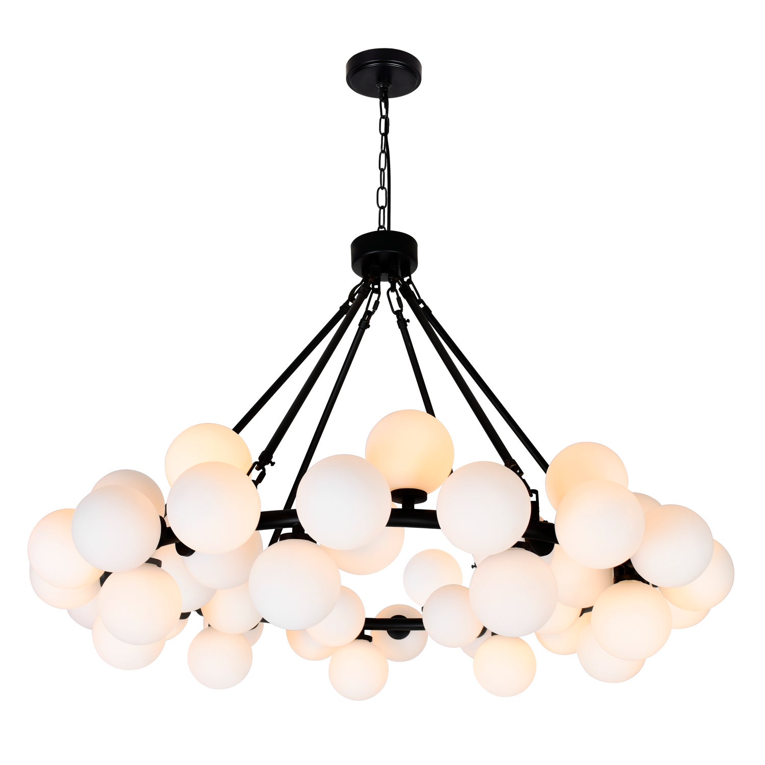 CWI Lighting - 1020P39-45-101 - LED Chandelier - Arya - Black