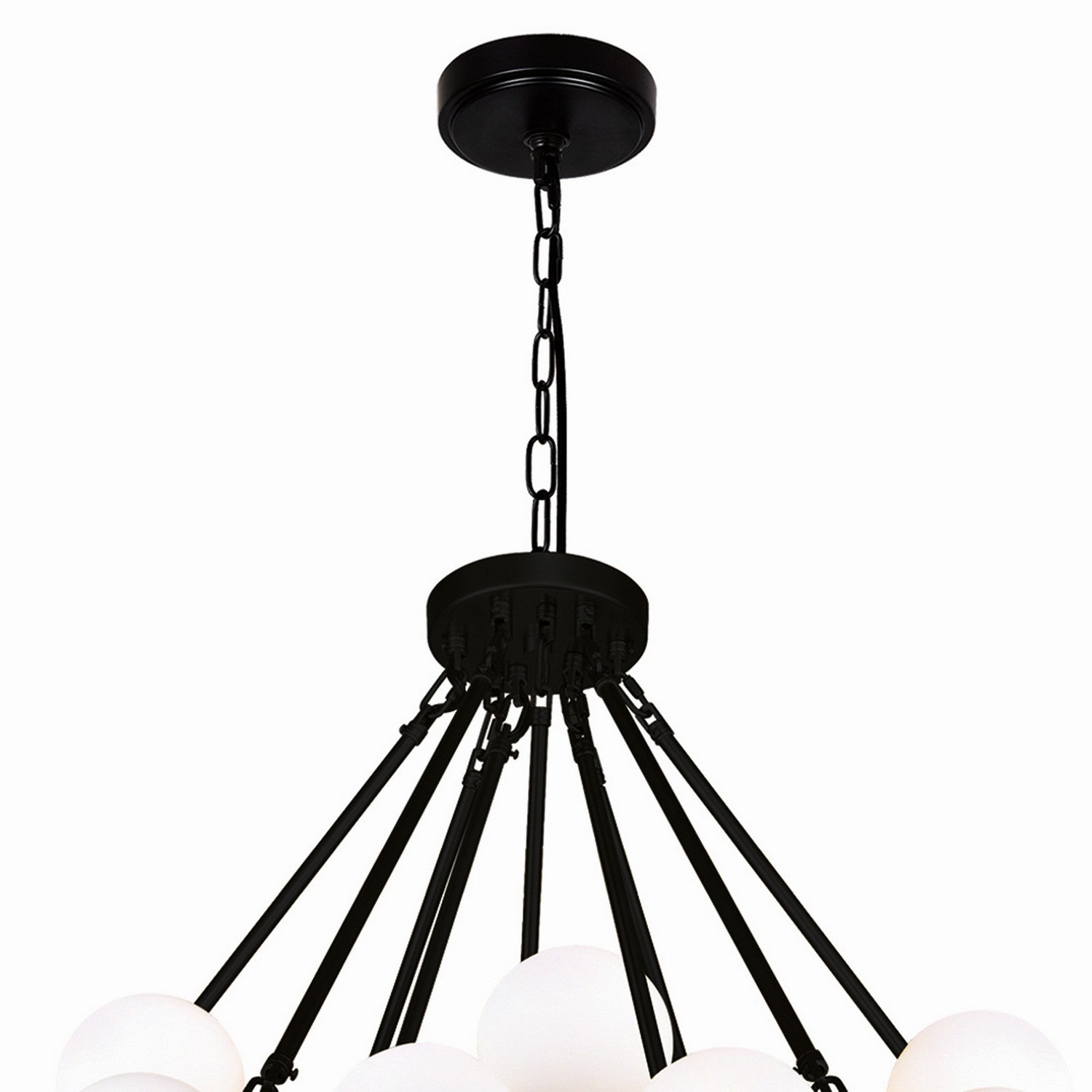 CWI Lighting - 1020P39-70-101 - LED Chandelier - Arya - Black