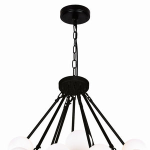 CWI Lighting - 1020P39-70-101 - LED Chandelier - Arya - Black