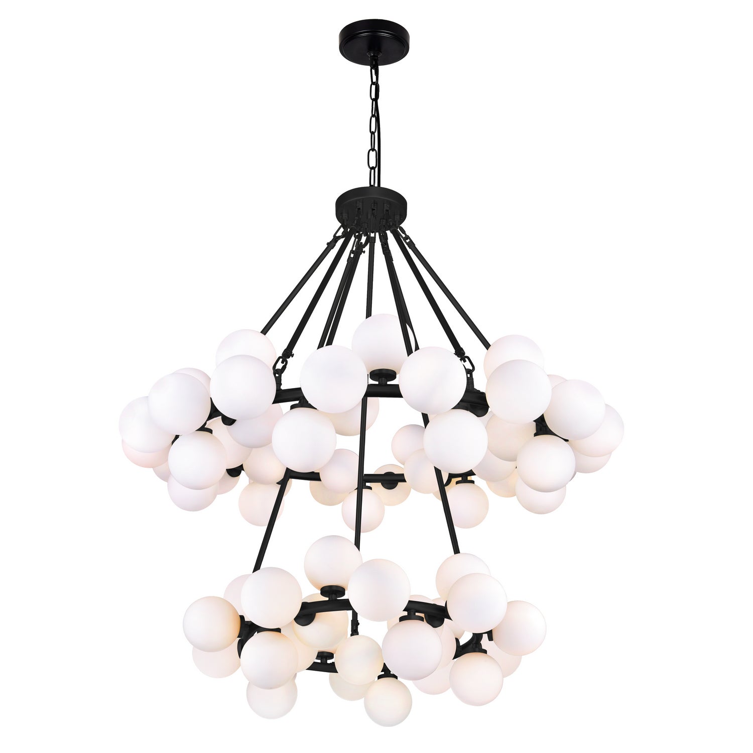 CWI Lighting - 1020P39-70-101 - LED Chandelier - Arya - Black