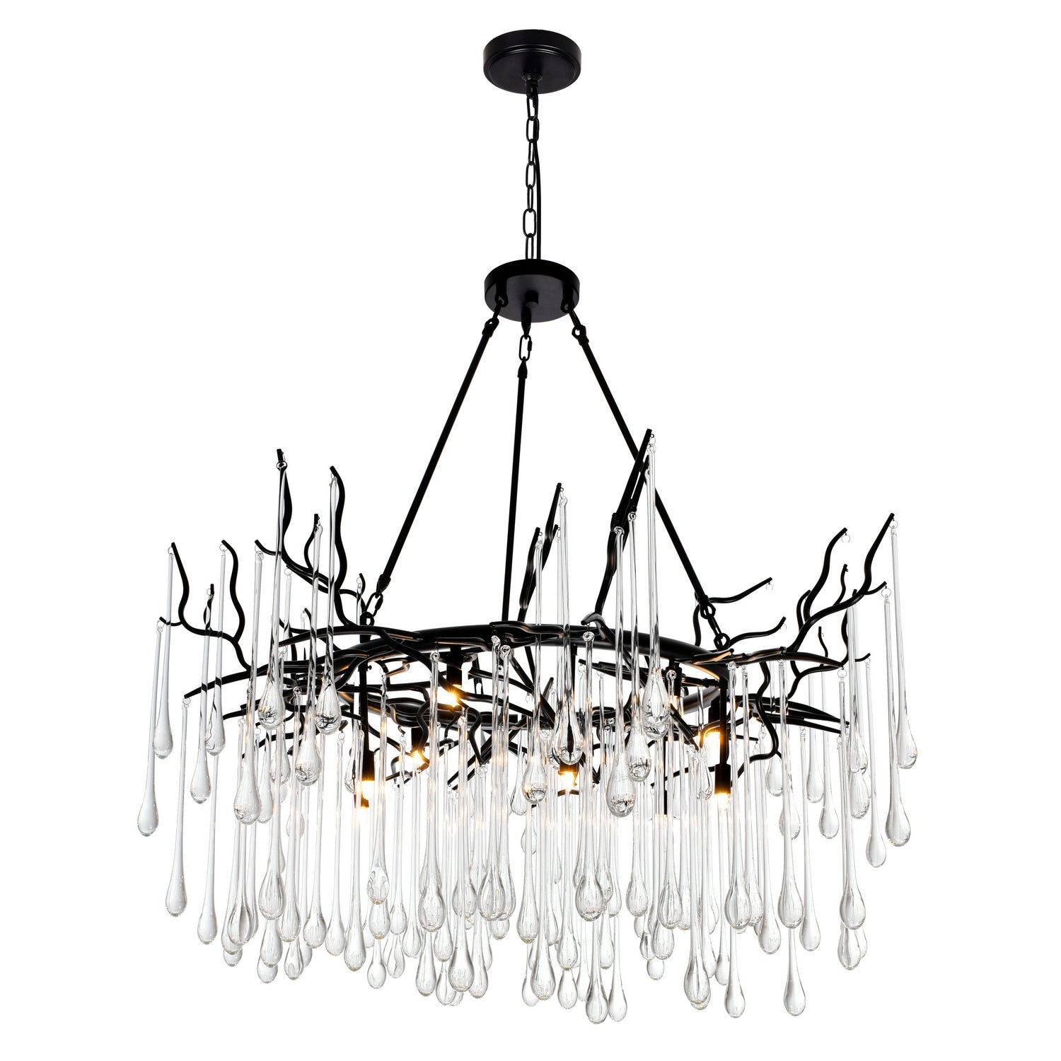 CWI Lighting - 1094P43-12-101 - 12 Light Chandelier - Anita - Black