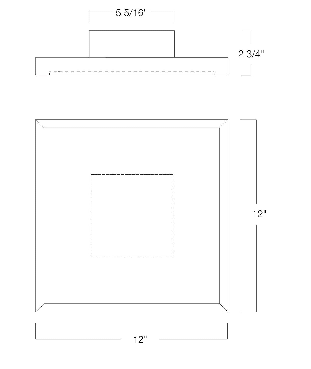 Norwell Lighting - 5391-BN-WR - LED Wall Sconce - For-Square - Brushed Nickel