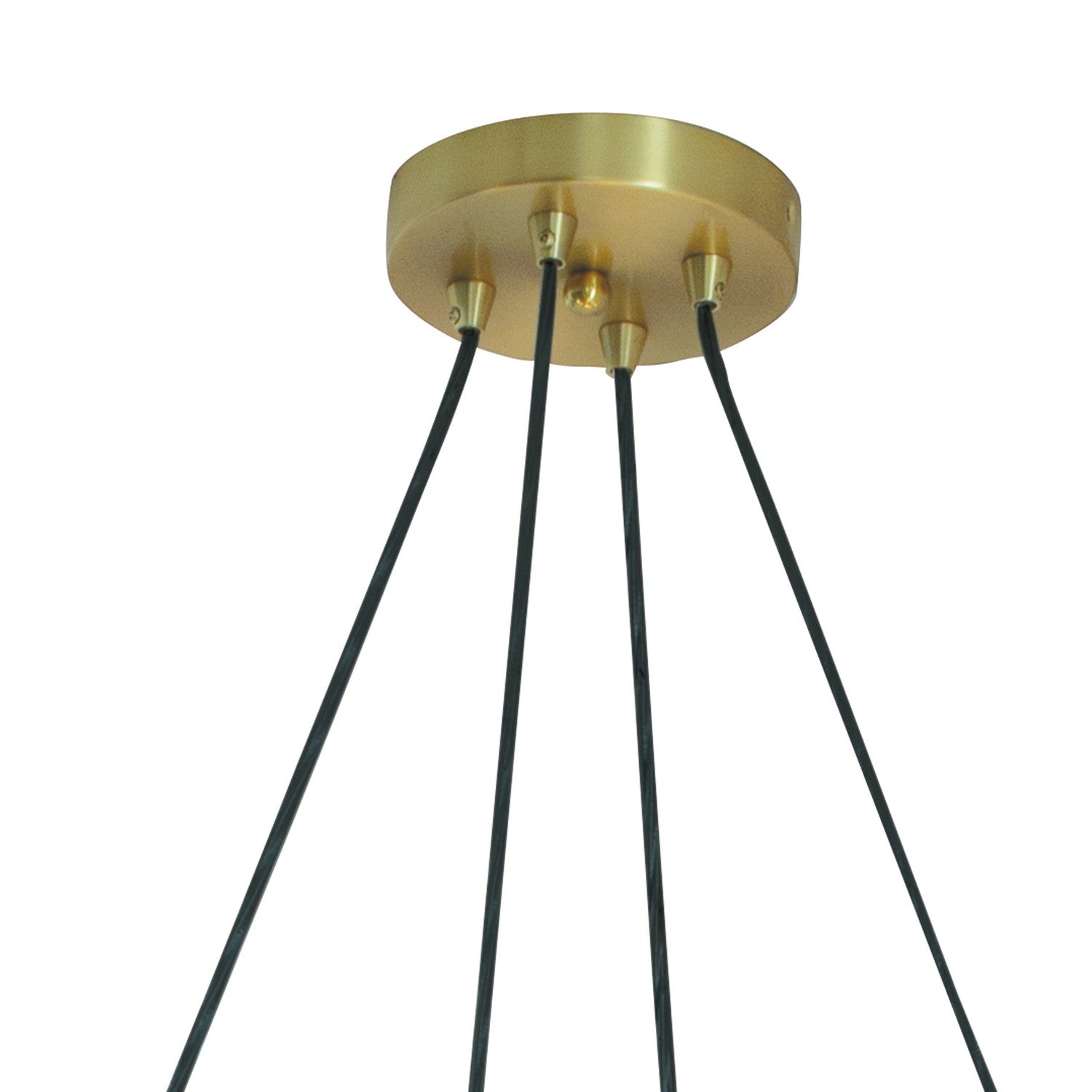 Norwell Lighting - 9680-SB-OP - Eight Light Pendant - Perch - Satin Brass