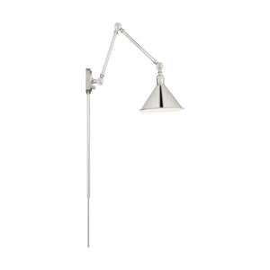 Nuvo Lighting - 60-7362 - One Light Swing Arm Wall Lamp - Delancey - Polished Nickel