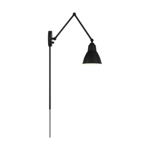 Nuvo Lighting - 60-7366 - One Light Swing Arm Wall Lamp - Fulton - Matte Black