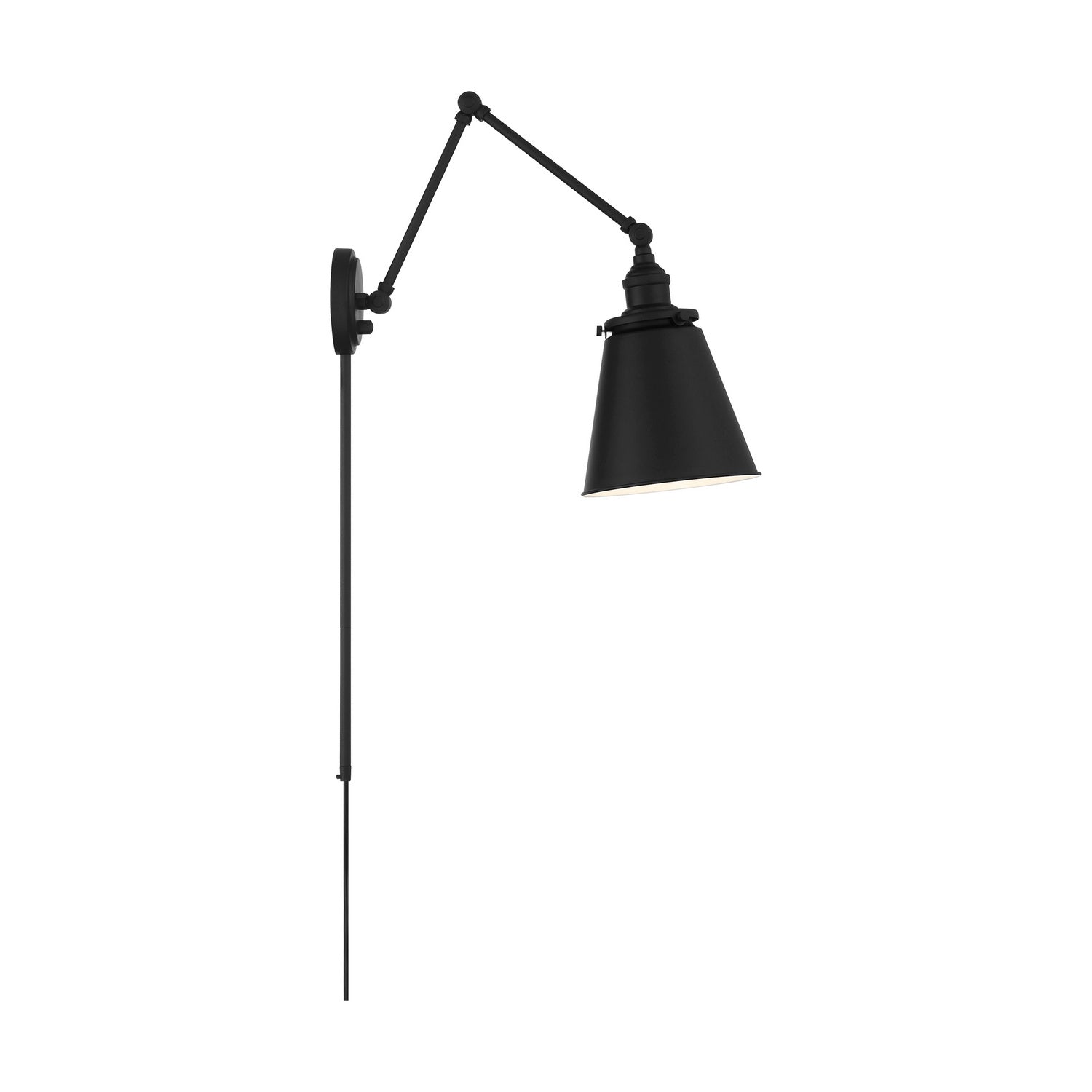 Nuvo Lighting - 60-7369 - One Light Swing Arm Wall Lamp - Bayard - Matte Black