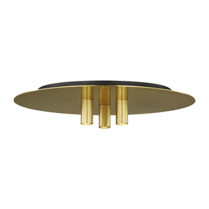 Visual Comfort Modern - 700FMPNT16NB-LED930 - LED Flush Mount - Ponte - Natural Brass
