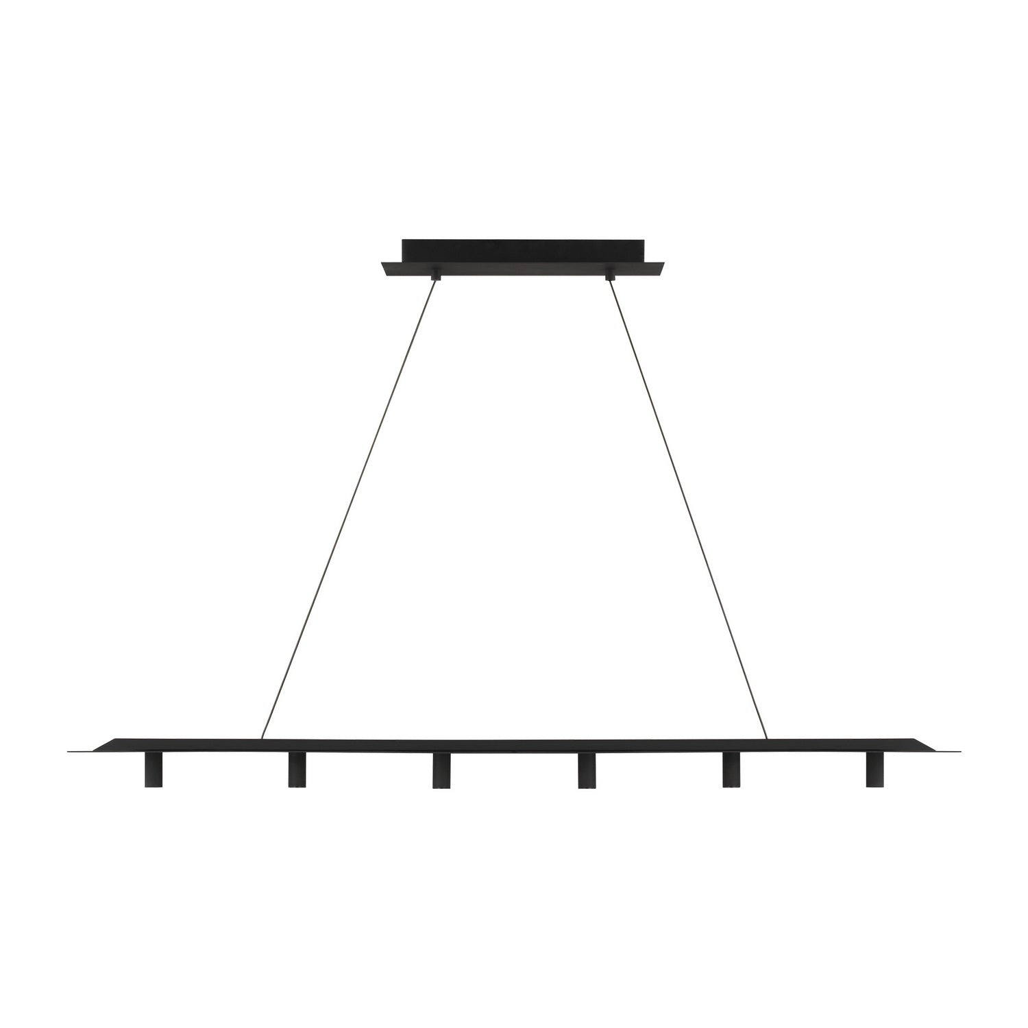 Visual Comfort Modern - 700LSPNT50B-LED930 - LED Linear Suspension - Ponte - Nightshade Black