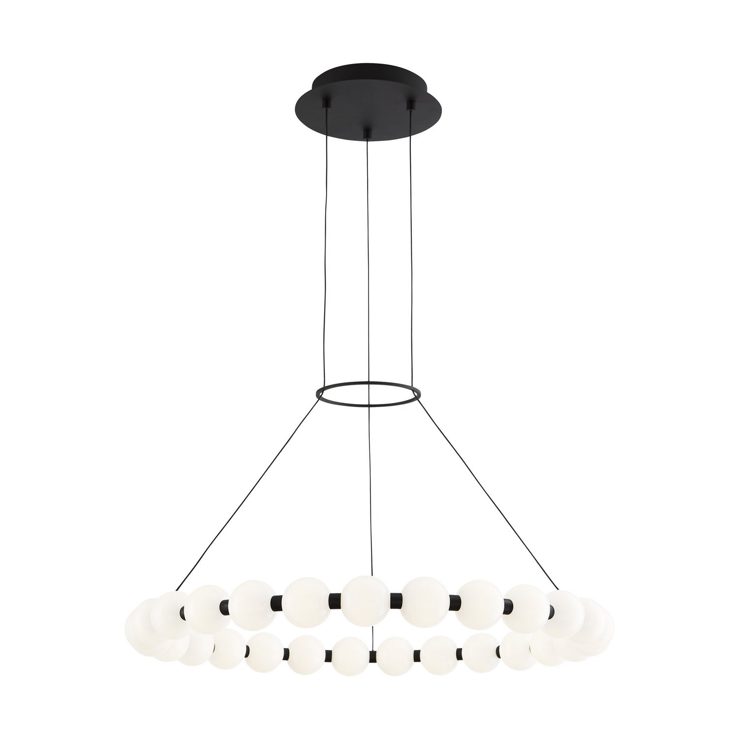 Visual Comfort Modern - 700OBT30B-LED927 - LED Chandelier - Orbet - Nightshade Black