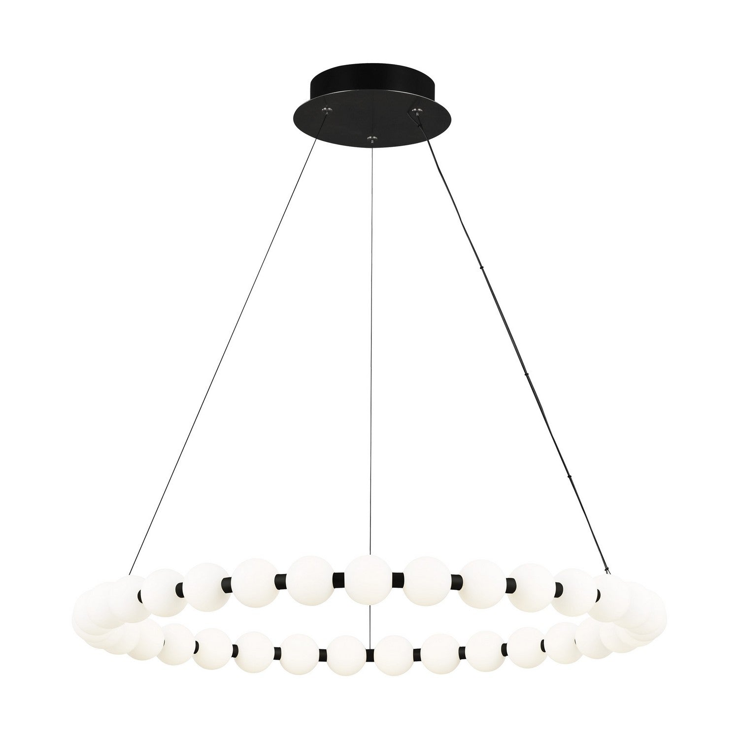 Visual Comfort Modern - 700OBT36B-LED927 - LED Chandelier - Orbet - Nightshade Black