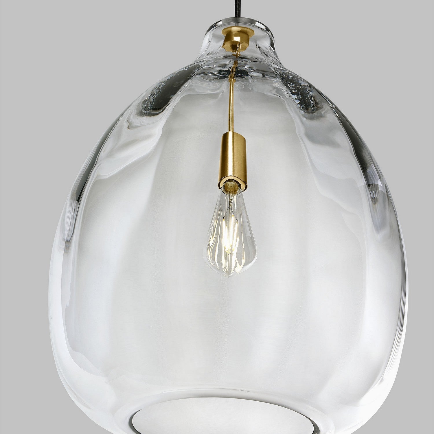 Visual Comfort Modern - 700TDHARPCNB - One Light Pendant - Harper - Natural Brass