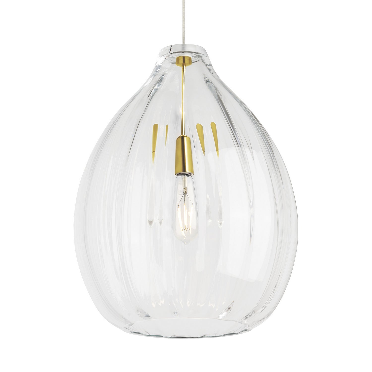 Visual Comfort Modern - 700TDHARPCNB - One Light Pendant - Harper - Natural Brass