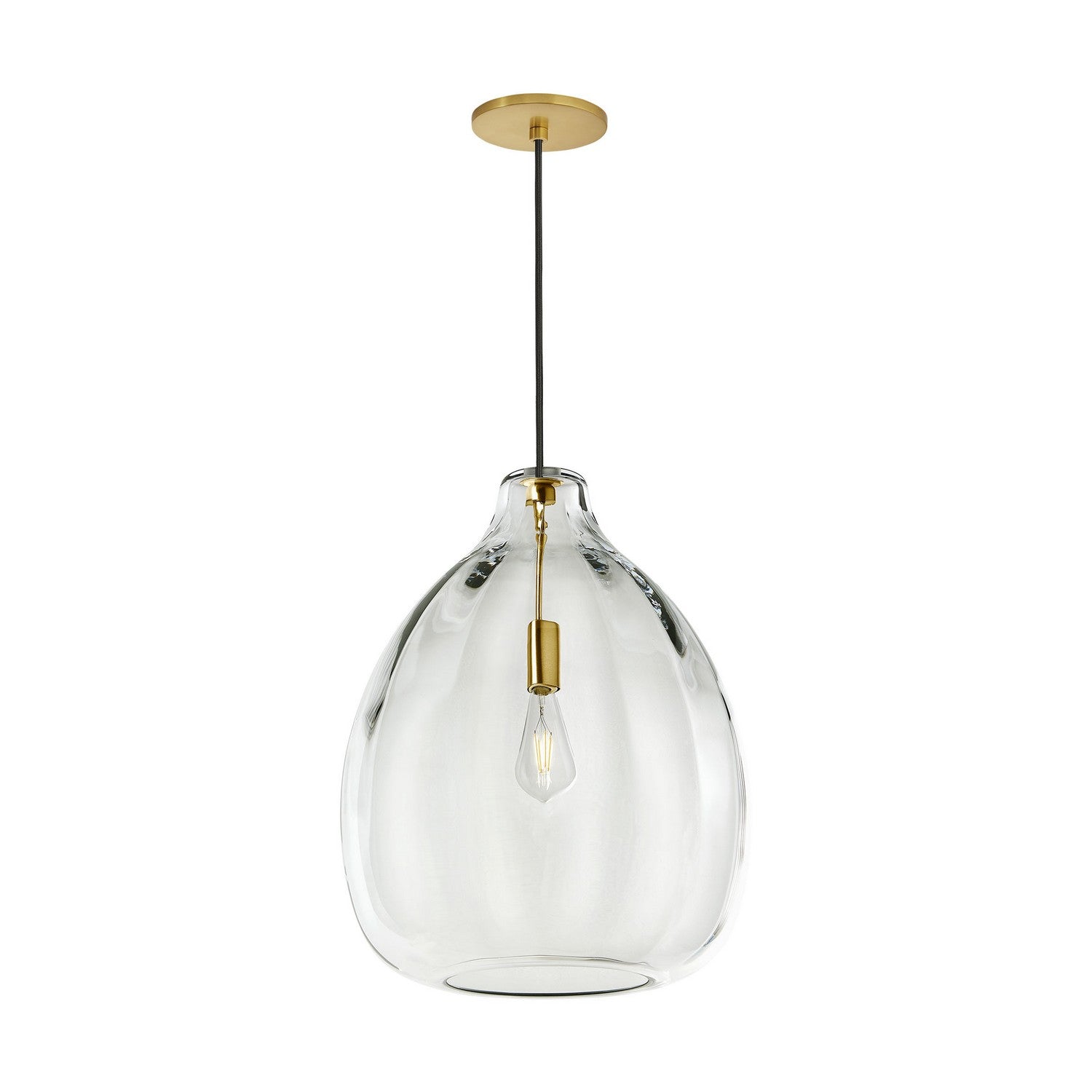 Visual Comfort Modern - 700TDHARPCNB-LED927 - LED Pendant - Harper - Natural Brass