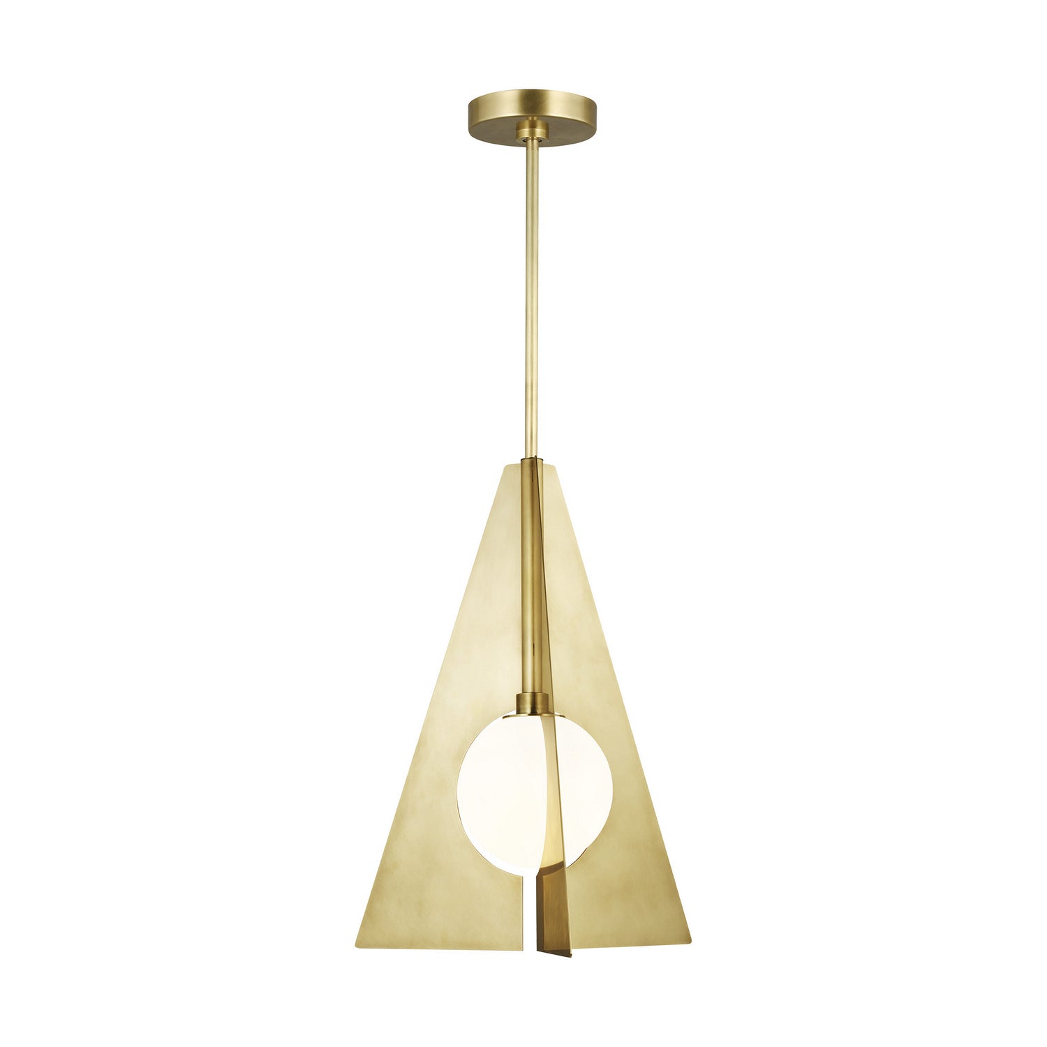 Visual Comfort Modern - 700TDOBLPGNB - Pendant - Orbel Pyramid - Natural Brass