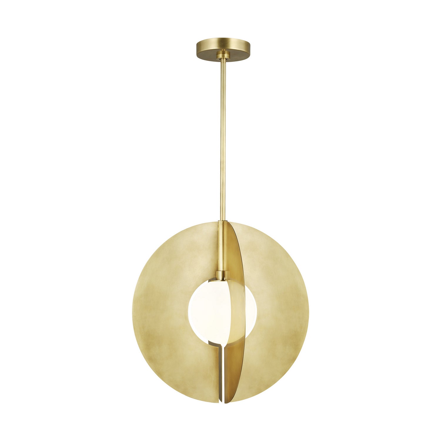 Visual Comfort Modern - 700TDOBLRGNB - One Light Pendant - Orbel - Natural Brass