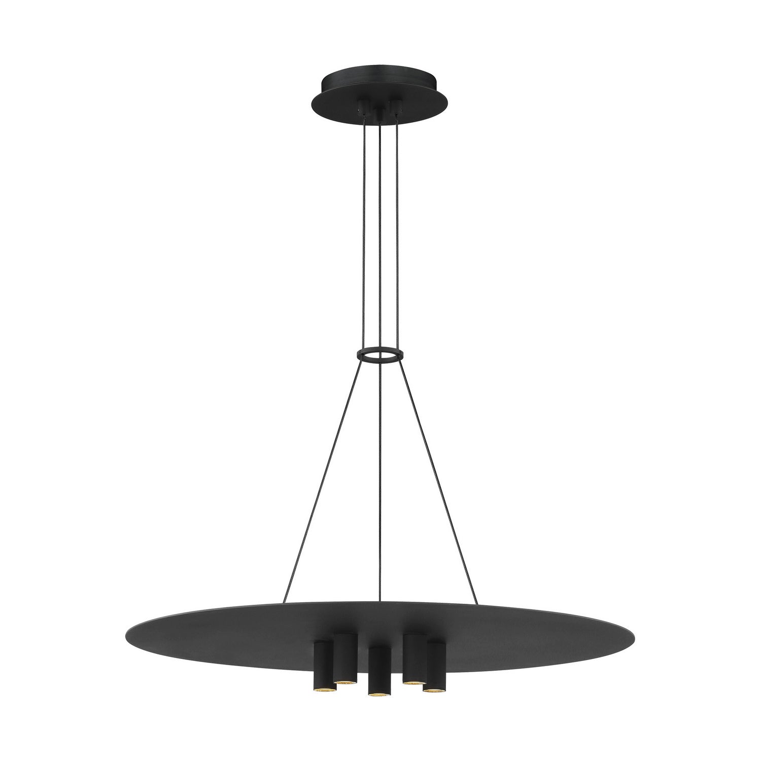 Visual Comfort Modern - 700TDPNT22B-LED930 - LED Pendant - Ponte - Nightshade Black