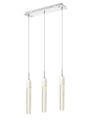 Avenue Lighting - HF1900-3-GL-CH-C - Three Light Pendant - The Original Glacier Avenue - Polished Chrome