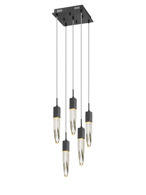 Avenue Lighting - HF1900-5-AP-BK - Five Light Pendant - The Original Aspen - Black