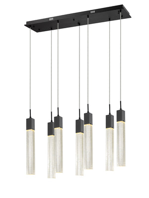 Avenue Lighting - HF1900-7-GL-BK - Seven Light Pendant - The Original Glacier Avenue - Black