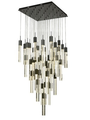 Avenue Lighting - HF1903-41-GL-BK - 41 Light Pendant - The Original Glacier Avenue - Black