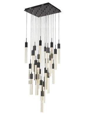 Avenue Lighting - HF1904-25-GL-BK - 25 Light Pendant - The Original Glacier Avenue - Black