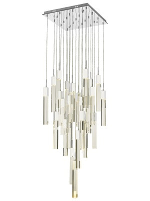 Avenue Lighting - HF1904-25-GL-CH-C - 25 Light Pendant - The Original Glacier Avenue - Chrome